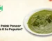 Cafe Taj Palak Paneer featuring creamy spinach curry with paneer, highlighting this popular and flavorful Indian vegetarian dish.